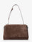 Brunello Cucinelli Suede crossbody bag with Monili details - Espresso