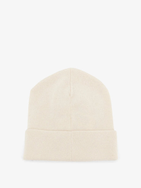 Brunello Cucinelli Cashmere hat with Monili detail - English White