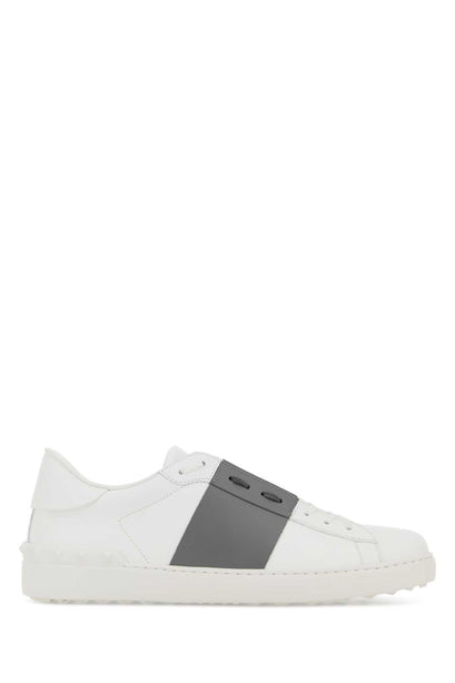 White Dark Steel Open Sneaker