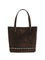 Valentino Garavani Small Rockstud suede Tote Bag - Ebony Brown