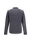 Charcoal Virgin Wool Polo with Golden Applications