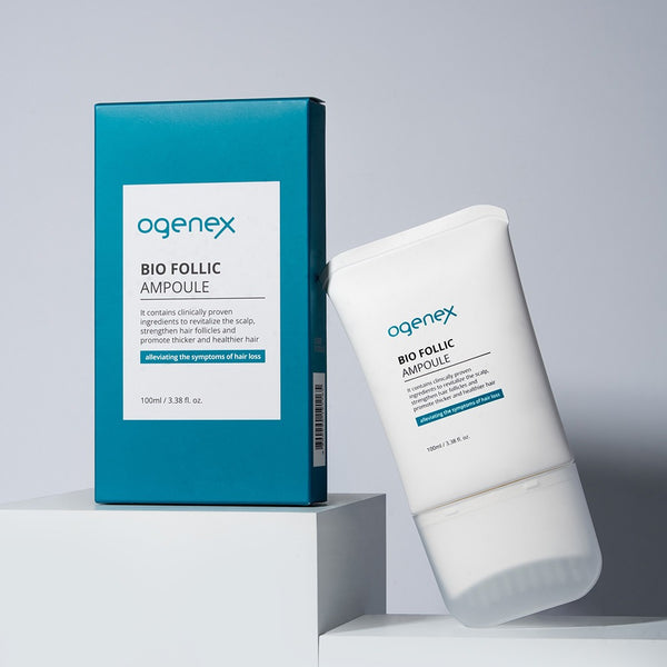 [ogenex] Bio Follic Ampoule for Intensive Scalp Care-100ml/Anti-Hair Loss Ampoule/Peptide Scalp Treatment/Professional Hair Loss Care [International Shipping]