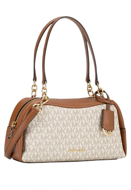 Michael Kors Cecily Small Signature Logo Shoulder Bag - Vanilla