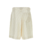 Embroidered Silk Bermuda Shorts