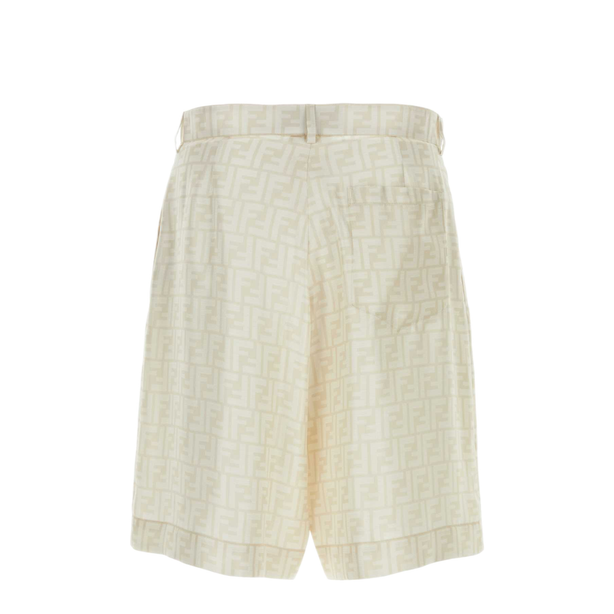 Embroidered Silk Bermuda Shorts