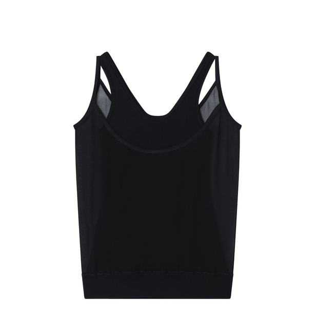 Black Viscose Sleeveless Dress