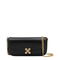 Small Calf Leather Crossbody - Black/Gold