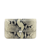 T-Lock Small Python-Embossed Leather Crossbody - Black/Ecru