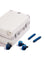 SIGNICIA Luggage Black - Wisteria Purple Wheels and Handles