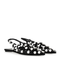 Black Grid Ballet Flats
