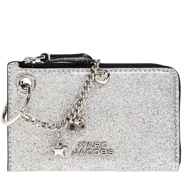 Marc Jacobs The Coated Glitter Coin Purse Bag Charm - Silver 2R5SCH010S02