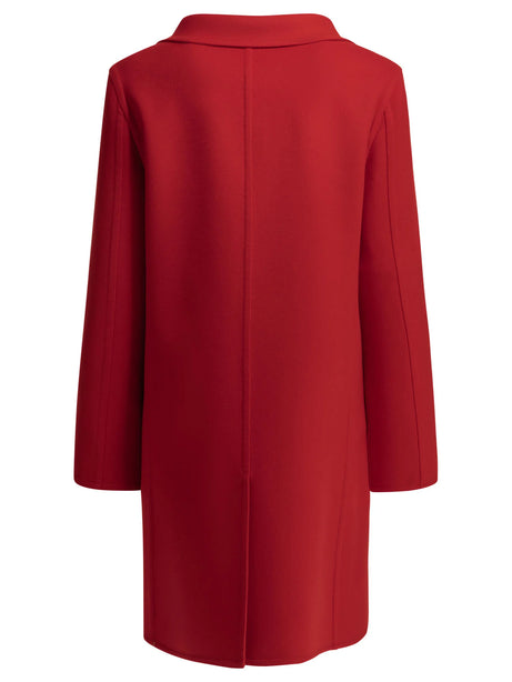 Valentino Long wool and cashmere coat - Red