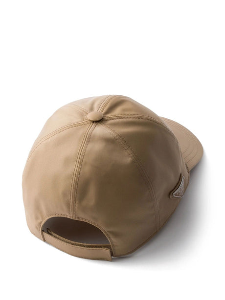 Beige Re Nylon Baseball Cap