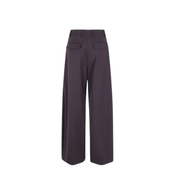 Brown Pleated Trousers