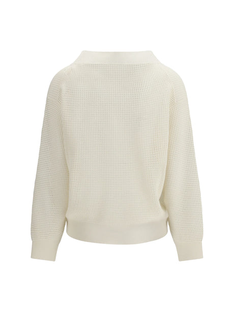 Brunello Cucinelli Cashmere net Sweater - Panama+Nebbia