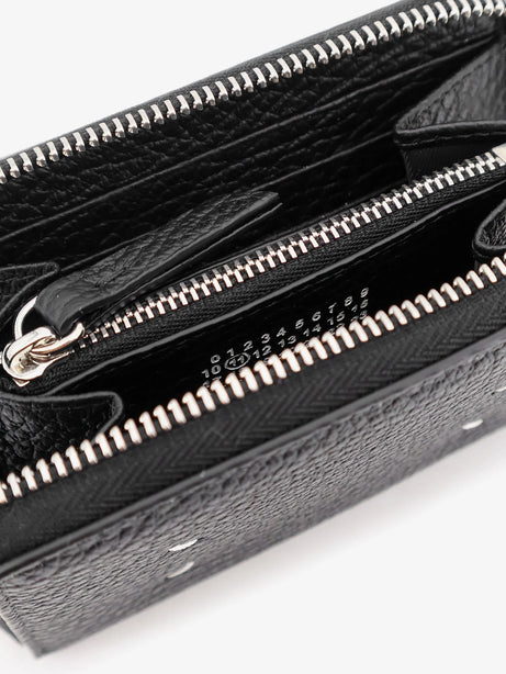 Maison Margiela Four Stitches Small Leather Wallet - Black