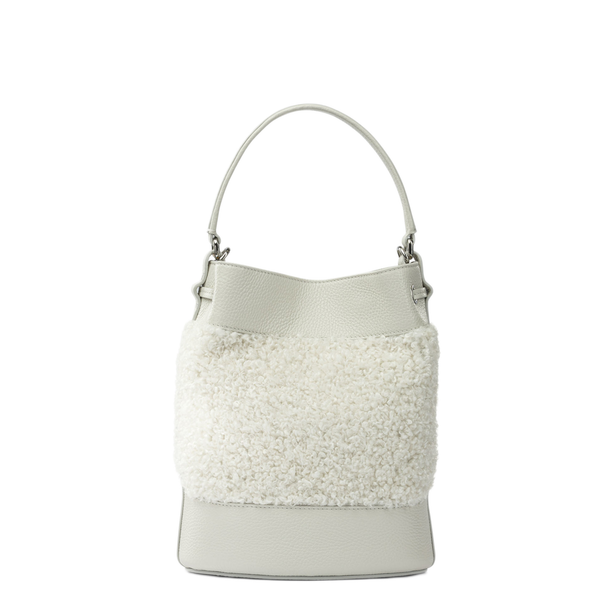 Mondà Dolly Small Leather Handbag - White
