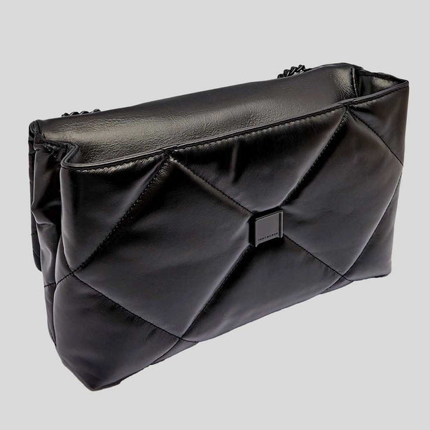 TORY BURCH Kira Diamond Quilt Convertible Shoulder Bag Black RS-174882