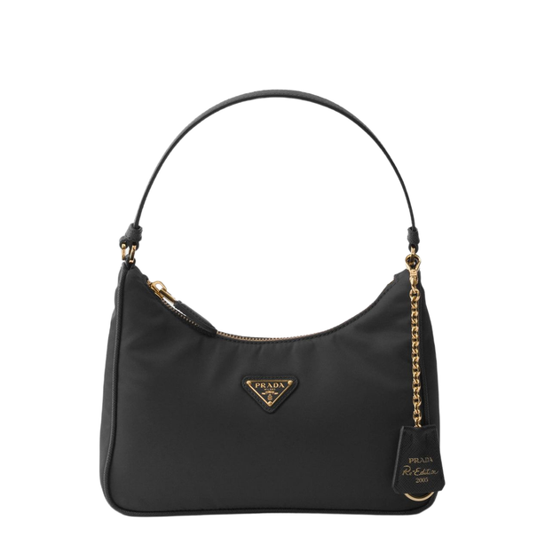 Re-Edition 2005 Mini Re-Nylon and Saffiano Handbags - Black