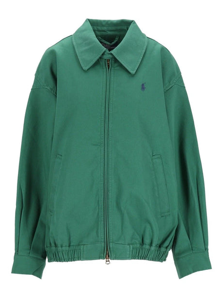 Polo Ralph Lauren Oversized Cotton Windbreaker - Green