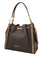 Michael Kors Mina Large Signature Logo Chain Shoulder Bag - Brown