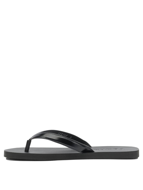 Prada Low leather sandals - Black