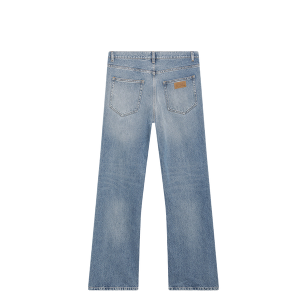 MM6 Maison Margiela Bootcut Jeans In Light Washed Denim, Blue