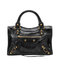 Le City Mini Textured Lambskin Leather Shoulder Bags - Black