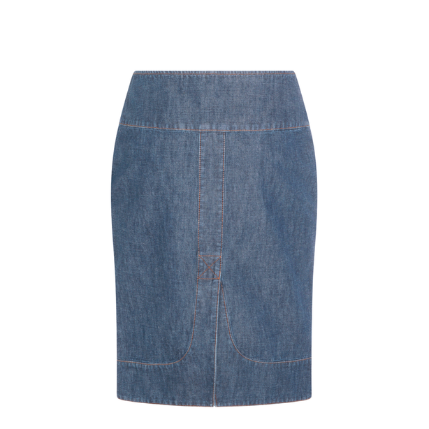 Denim Skirt Denim Blue