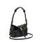 Saddle Bag Small Cowhide Leather Shoulder Bag - Black
