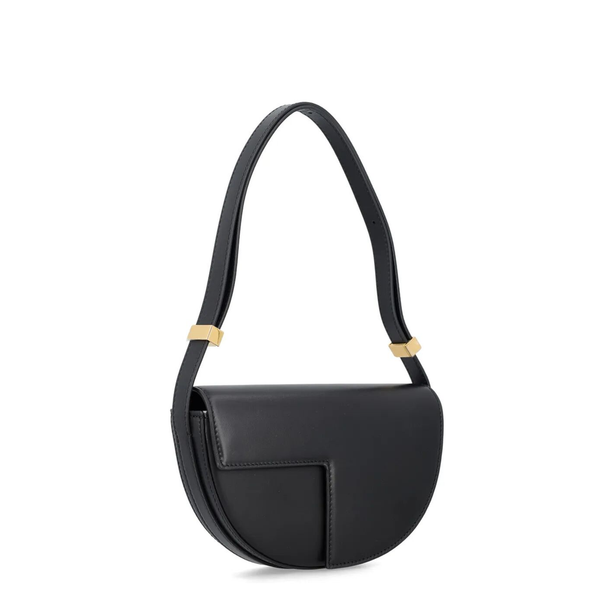 Calf Leather Shoulder Bag - Black