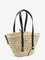 Loewe Paula's Ibiza -Braid raffia and leather shoulder bag - Naturalblack