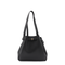 Large Pebbled Leather Tote - Black