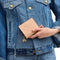 Coach Snap Wallet In Signature Leather With Charm - Faded Blush CFA23