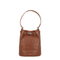 Mondà Small Smooth Leather Bucket Bag - Brown Sandalo