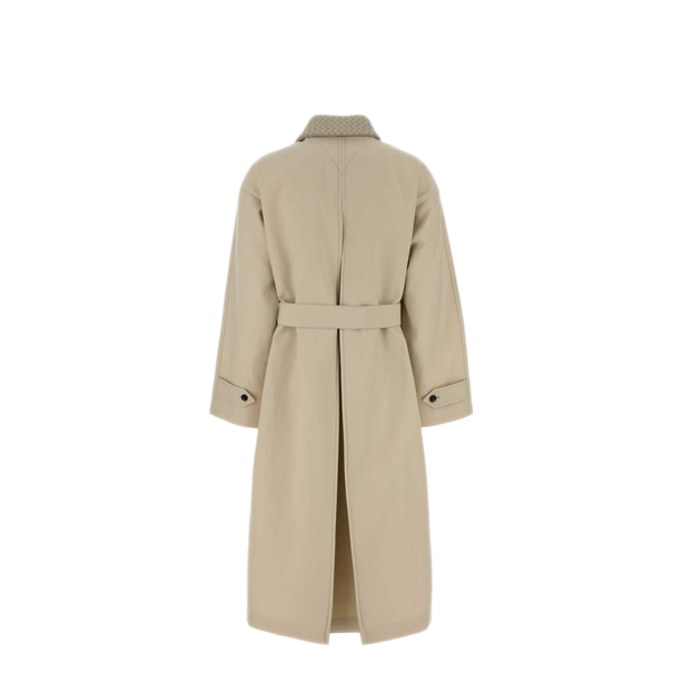 Trench Colletto Intreccio Bianco
