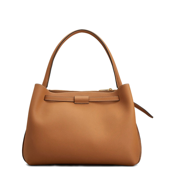 T Timeless Small Calfskin Handbag - Marrone