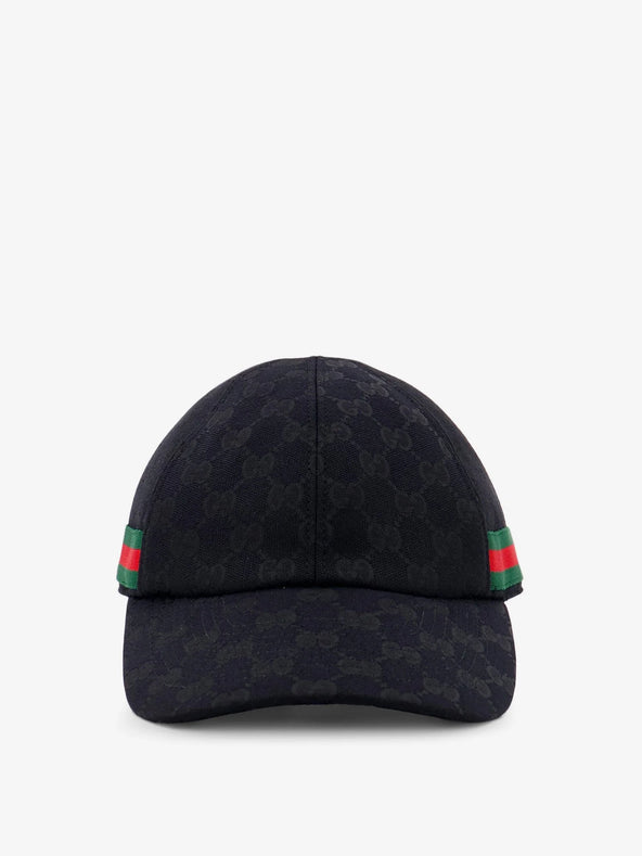 Gucci GG Fabric baseball hat - Blackdarkgreen