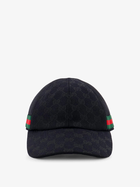 Gucci GG Fabric baseball hat - Blackdarkgreen