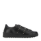 Black Leather Rockstud Untitled Sneakers