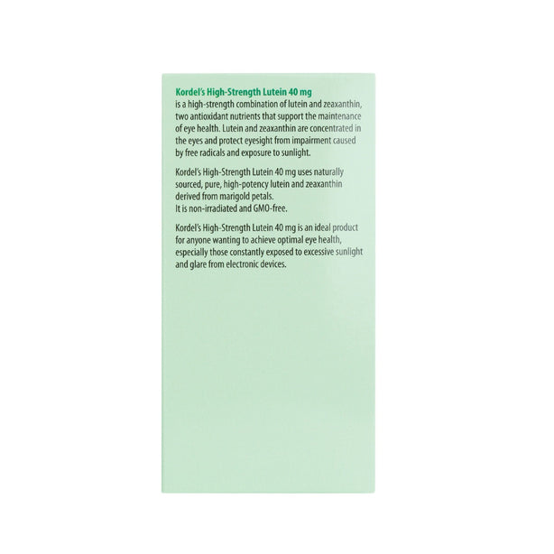 Kordel's Hi Strength Lutein 40mg C60