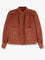 Chloe' Orange denim jacket - Crimson Brown