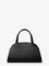 Tory Burch Romy Small Leather Satchel Bag with shoulder strap - Black