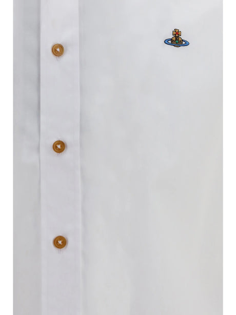 Vivienne Westwood Orb embroidered cotton Shirt - White