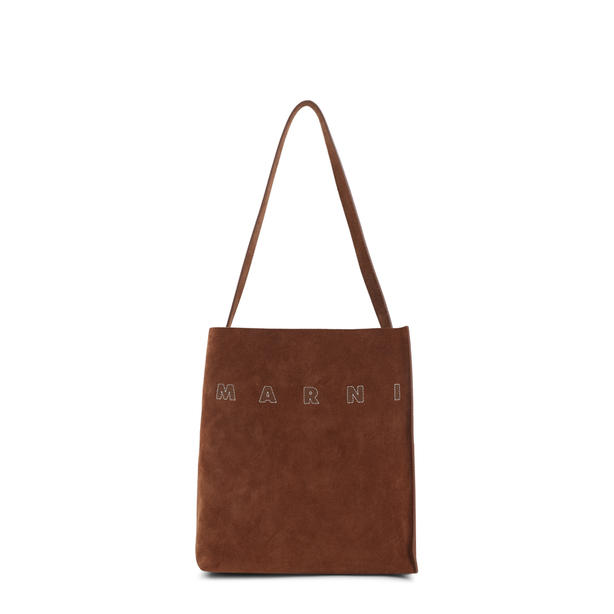 Museo Small Calf Leather Shoulder Bag - Brown