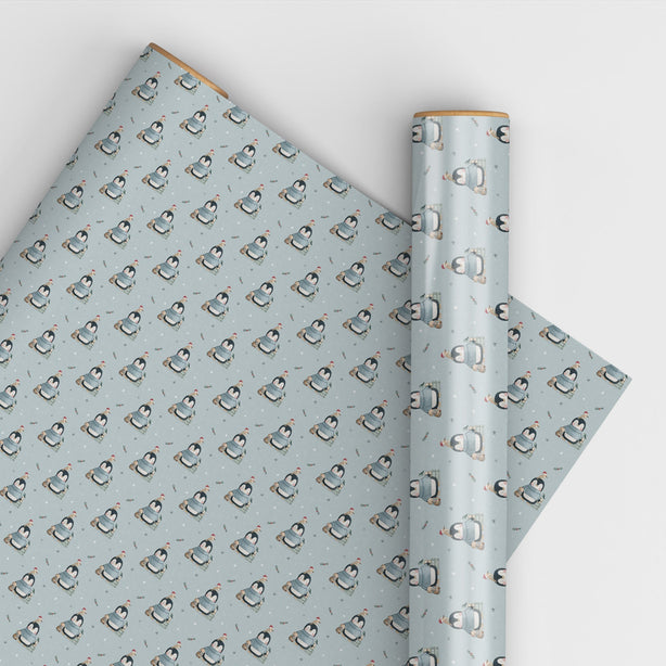 Festive Penguins - Wrapping Paper