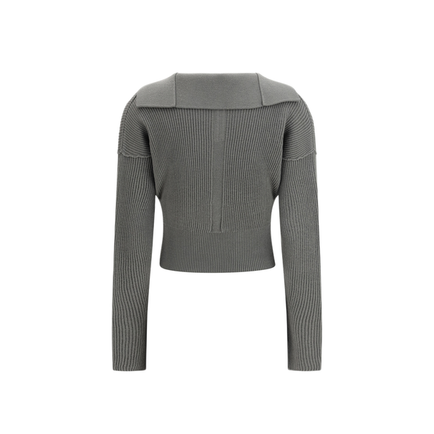 Euca Virgin Wool Sweater With V Neck