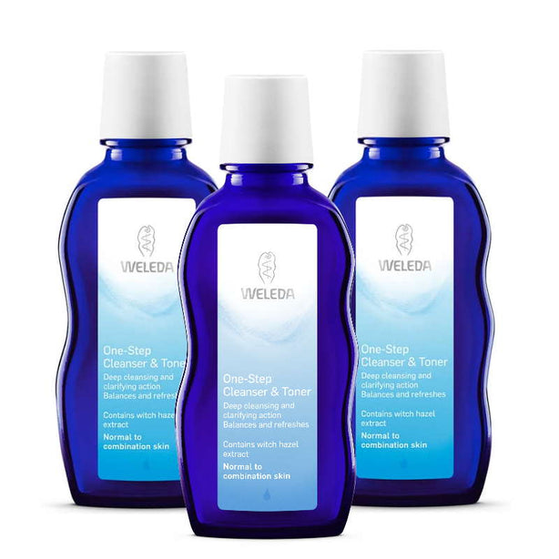 Weleda One-Step Cleanser & Toner 100ml (Bundle of 3)