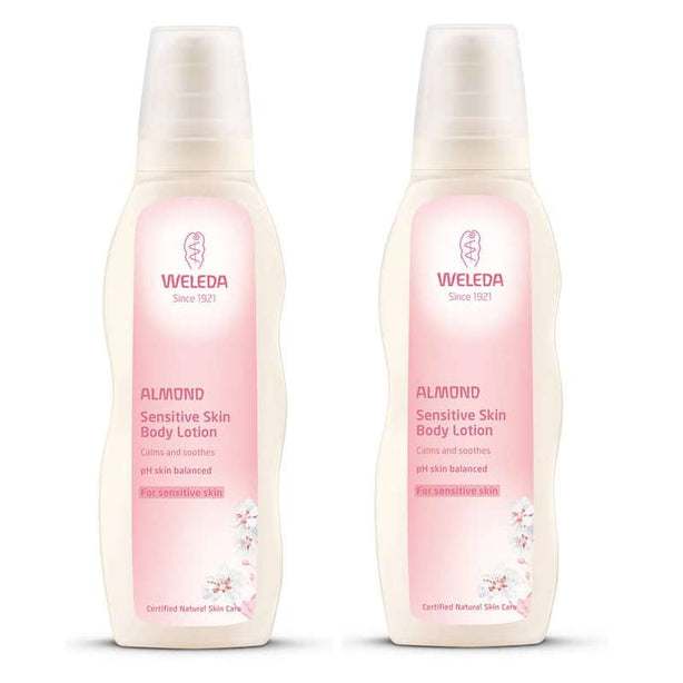 Weleda Almond Sensitive Skin Body Lotion 200ml (Bundle of 2)