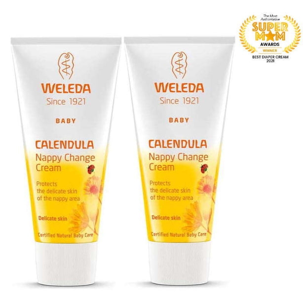 Weleda Calendula Nappy Change Cream 75ml (Bundle of 2)